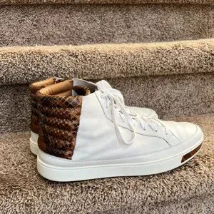 Gucci | Shoes | Gucci Mens White Brown Python Snake Skin  display picture 3